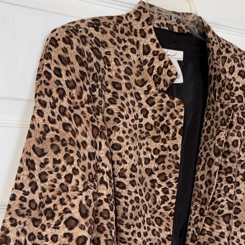 Kim Rogers Leopard Print Women's Suit Jacket- like new! - Picture 4 of 8